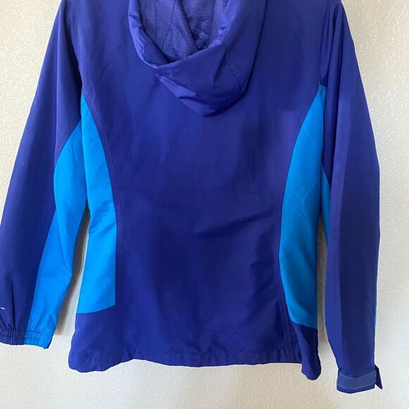 Columbia Omni-Tech Waterproof Jacket Blue Womens S Windbreaker - Picture 2 of 8